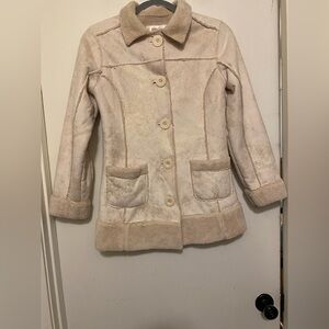 Justice Cream Pea Coat for Kids